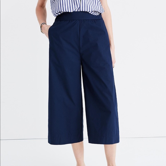 Madewell Pants - Madewell Navy Culottes Size Large